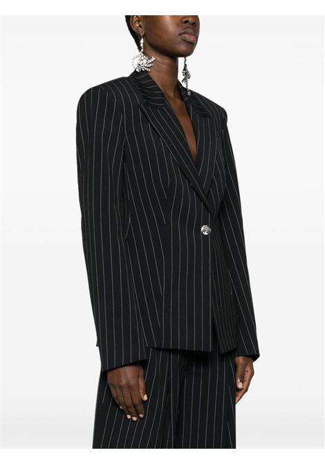 Blue Glen pinstripe single-breasted blazer - women THE ATTICO | 241WCG61E067596